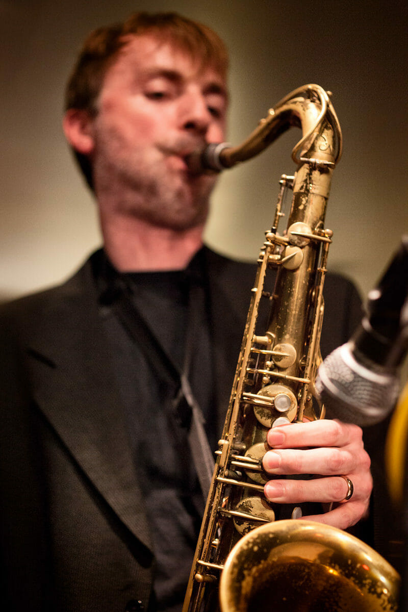 Jazzstudio Nürnberg- Konzertfotografie für Michael Flügel, Saxophonist, Hubert Winter