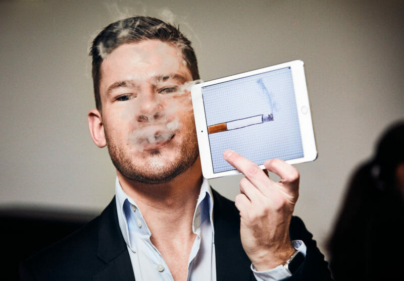 I-Pad Zauberer Andreas Axmann bei 10 Jahre AfA Kanzlei